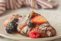 Decadent Croissant French Toast Casserole Recipe