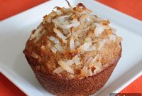 Banana Coconut Pineapple Muffins with Toasted Coconut Crumble