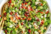 Mediterranean Chopped Salad Recipe with Feta and Lemon Vinaigrette