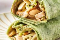 Smoky Barbecue Chicken Wrap Recipe with Tangy Slaw
