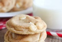 White Chocolate Snickerdoodle Cookies — Soft Cinnamon Treats