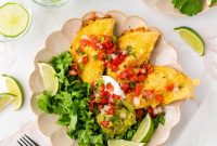 Rotisserie Chicken Tacos with Tangy Lime Slaw and Avocado