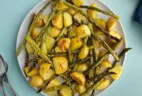 Crispy Roasted Potatoes with Tender Asparagus – 30 Minute Recipe