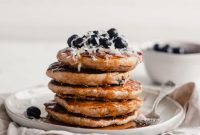 Vegan Blueberry Coconut Pancakes Recipe for Fluffy Stacks