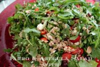 Farro & Arugula Salad with Honey Lemon Dressing Recipe