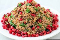 Festive Quinoa Salad with Cranberries, Pecans & Citrus Vinaigrette