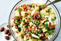 Mediterranean Potato, Egg & Olive Salad Recipe for Summer