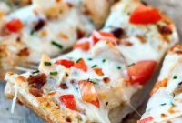 Garlic Bread Chicken & Bacon Pizza Recipe for Flavorful Nights