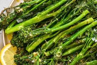 Roasted Tenderstem Broccoli with Lemon-Garlic Vinaigrette Recipe