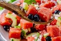 Refreshing Watermelon and Feta Salad with Mint and Balsamic