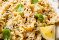 Zucchini Lemon Pasta Recipe with Garlic and Parmesan