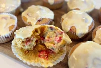 Glazed Cranberry Orange Muffins for Holiday Brunch