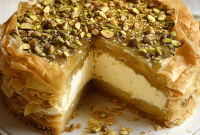 Honey Pistachio Baklava Cheesecake Recipe — Irresistible Layered Dessert