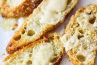 Crispy Garlic Parmesan Cheese Croutons for Salads & Soups