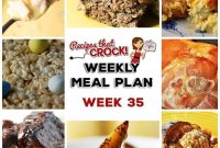 35-Meal Crock-Pot Weekly Menu Plan for Busy Families