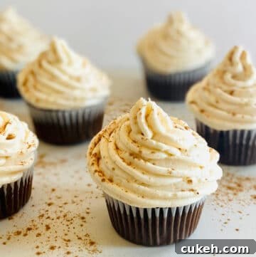 six chocolate cupcakes with cream cheese frosting no butter