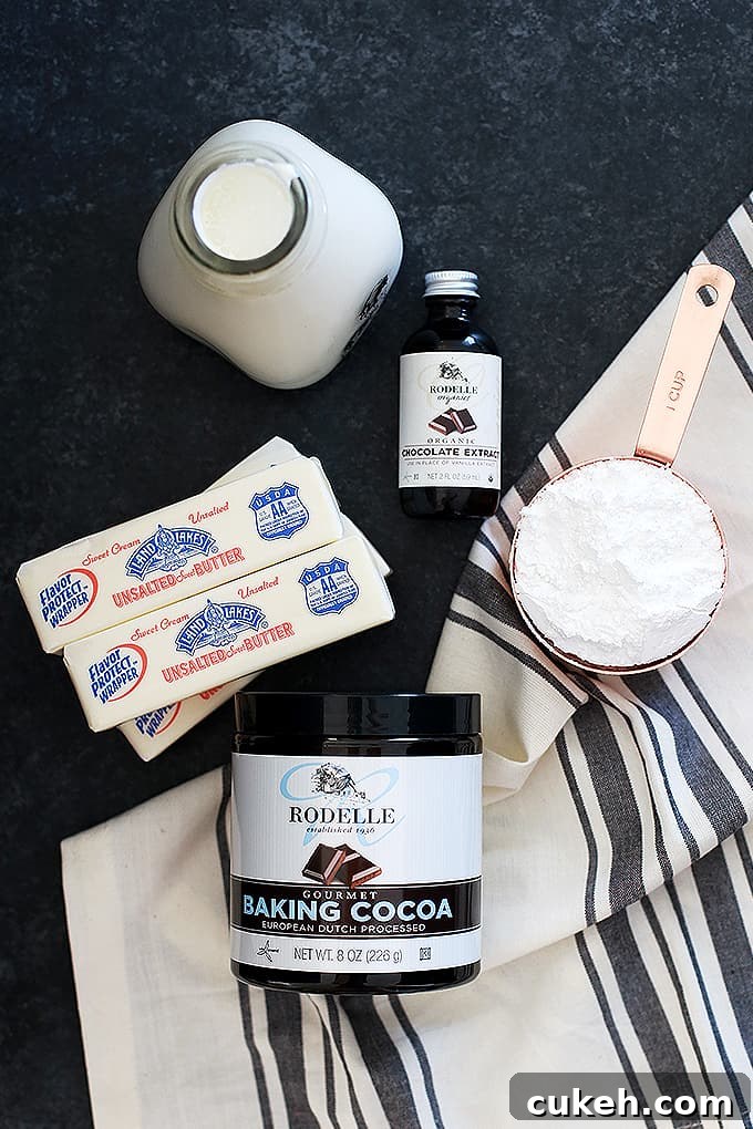 This decadent, five ingredient Dark Chocolate Buttercream Frosting takes just five minutes to prepare. You'll never stray towards the aisles of canned frosting again with this recipe in your back pocket.