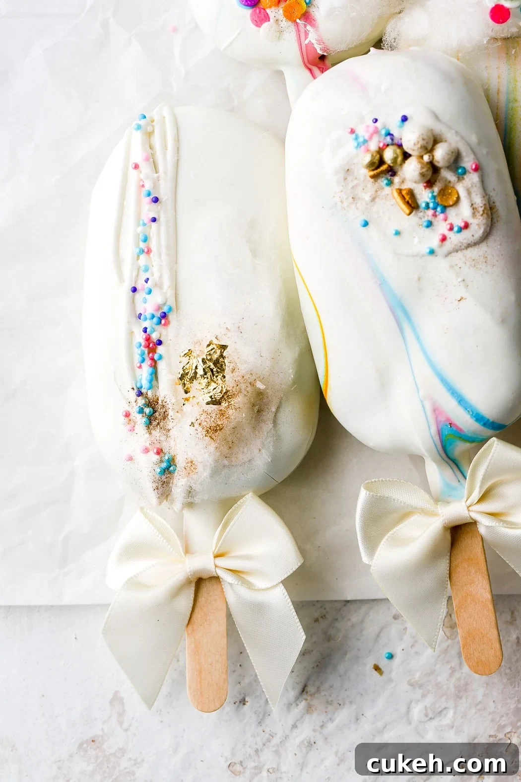 birthday cake cakesicles 