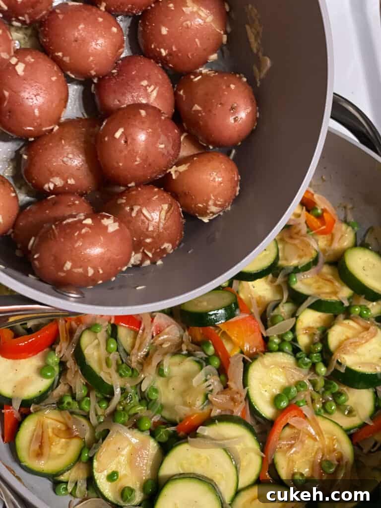 Sautéed Baby Potatoes and Mixed Vegetables Skillet 7 img 1194 9