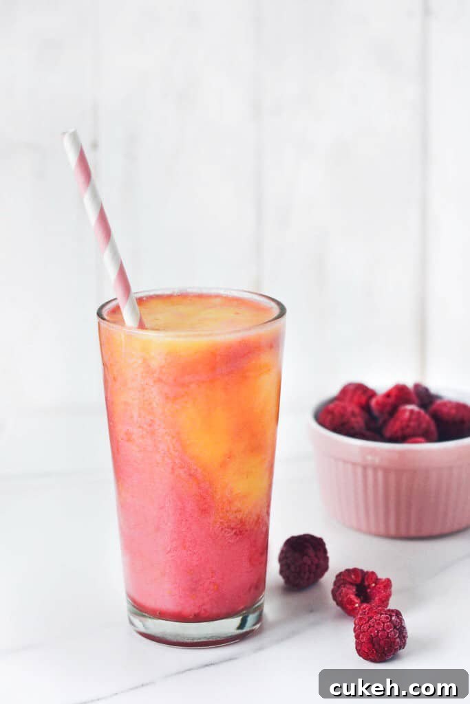Peach Melba Smoothie | Wallflower Girl #vegan #bananafree #paleo