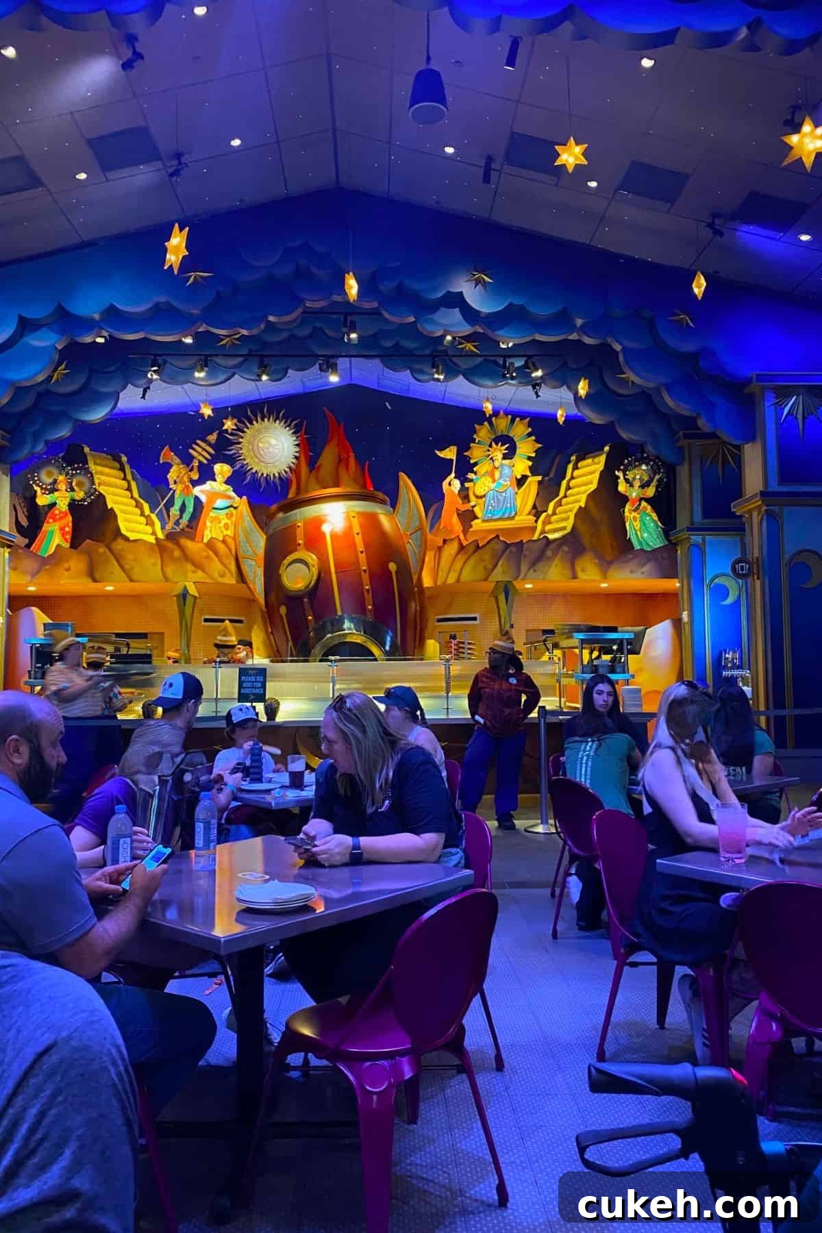 pizza moon decor and interior