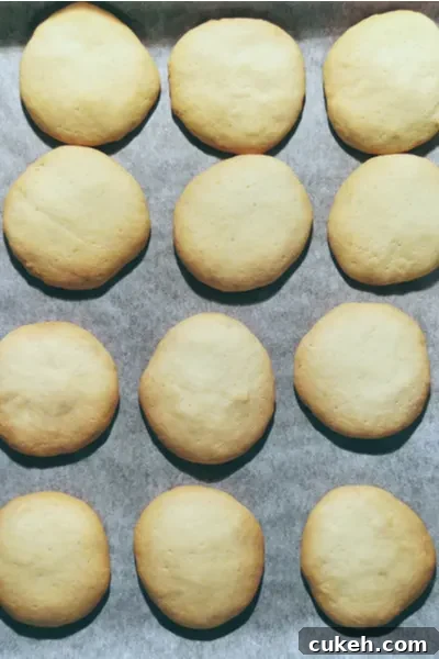 cookies on baking sheet 
