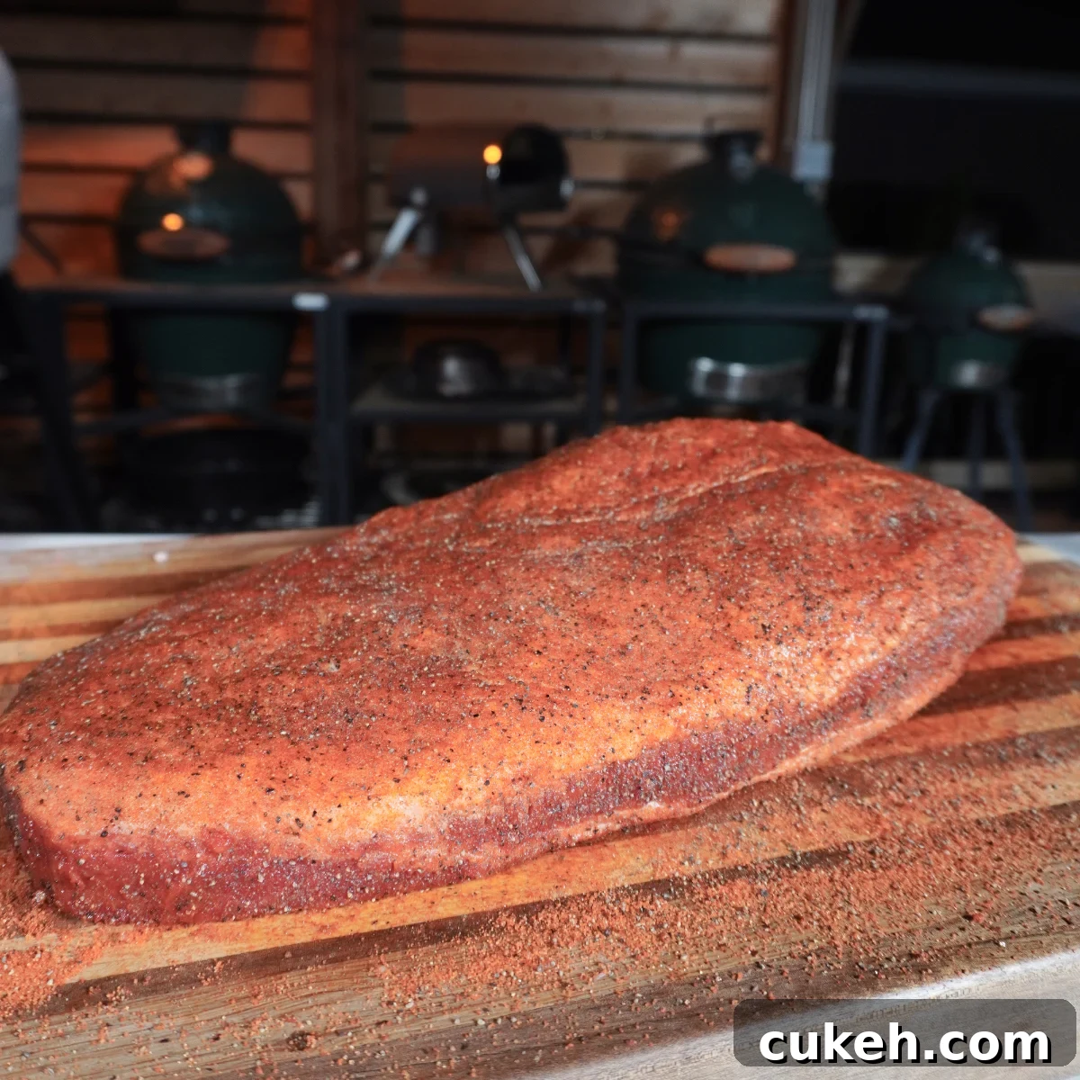 seasoned brisket.