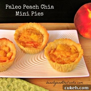 Peach Mini Pies- Paleo and Low Carb