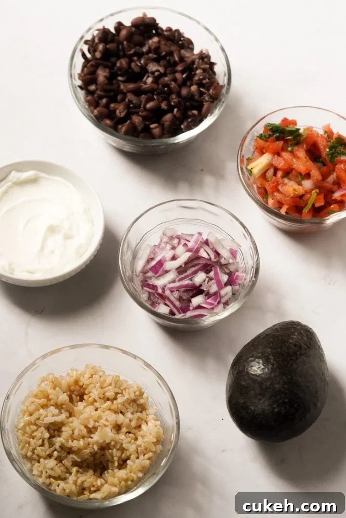 Crispy Baja Shrimp Tacos Bowl with Tangy Cilantro Slaw 6 taco bowl ingredients