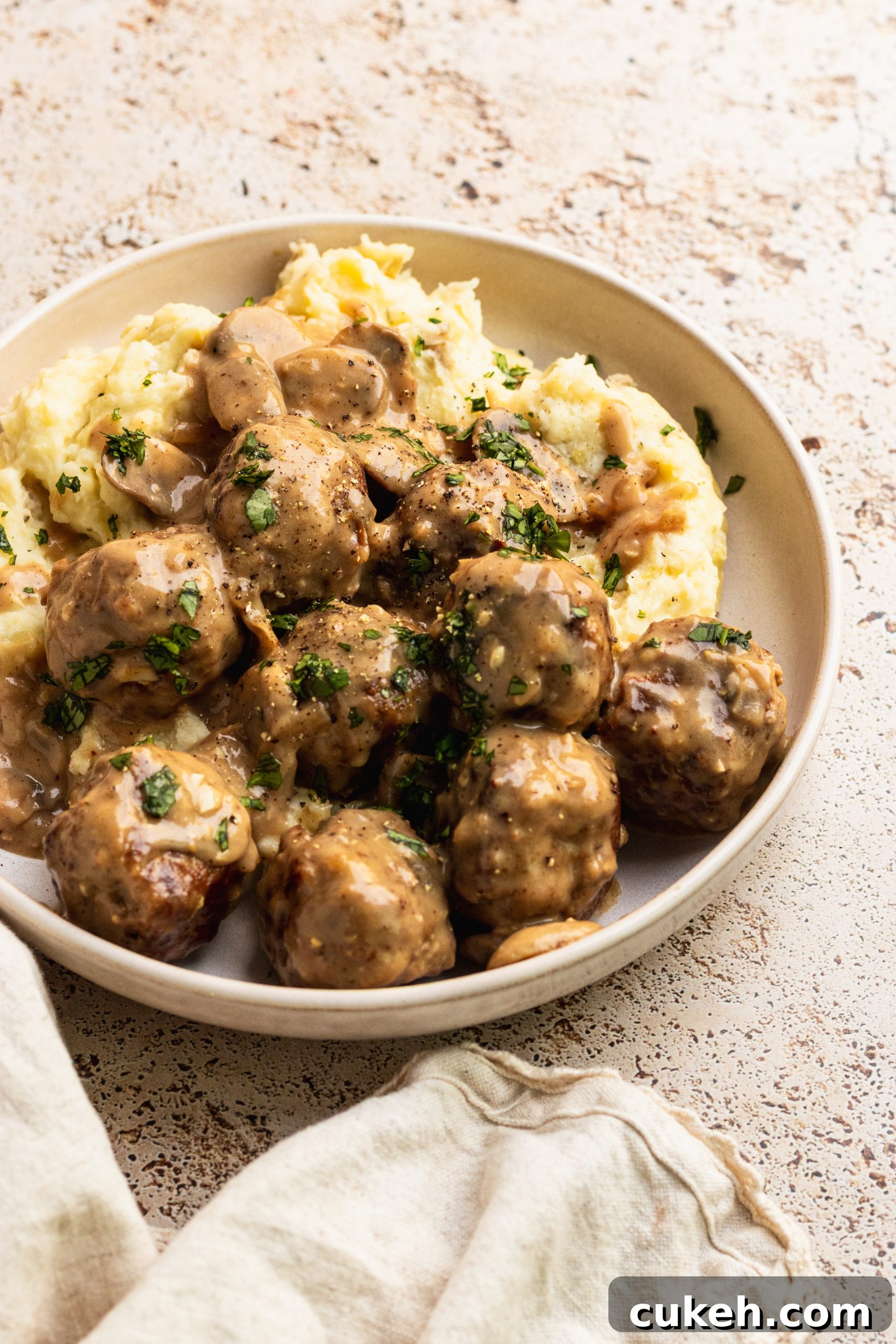 Chicken Marsala Meatballs