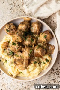 Chicken Marsala Meatballs