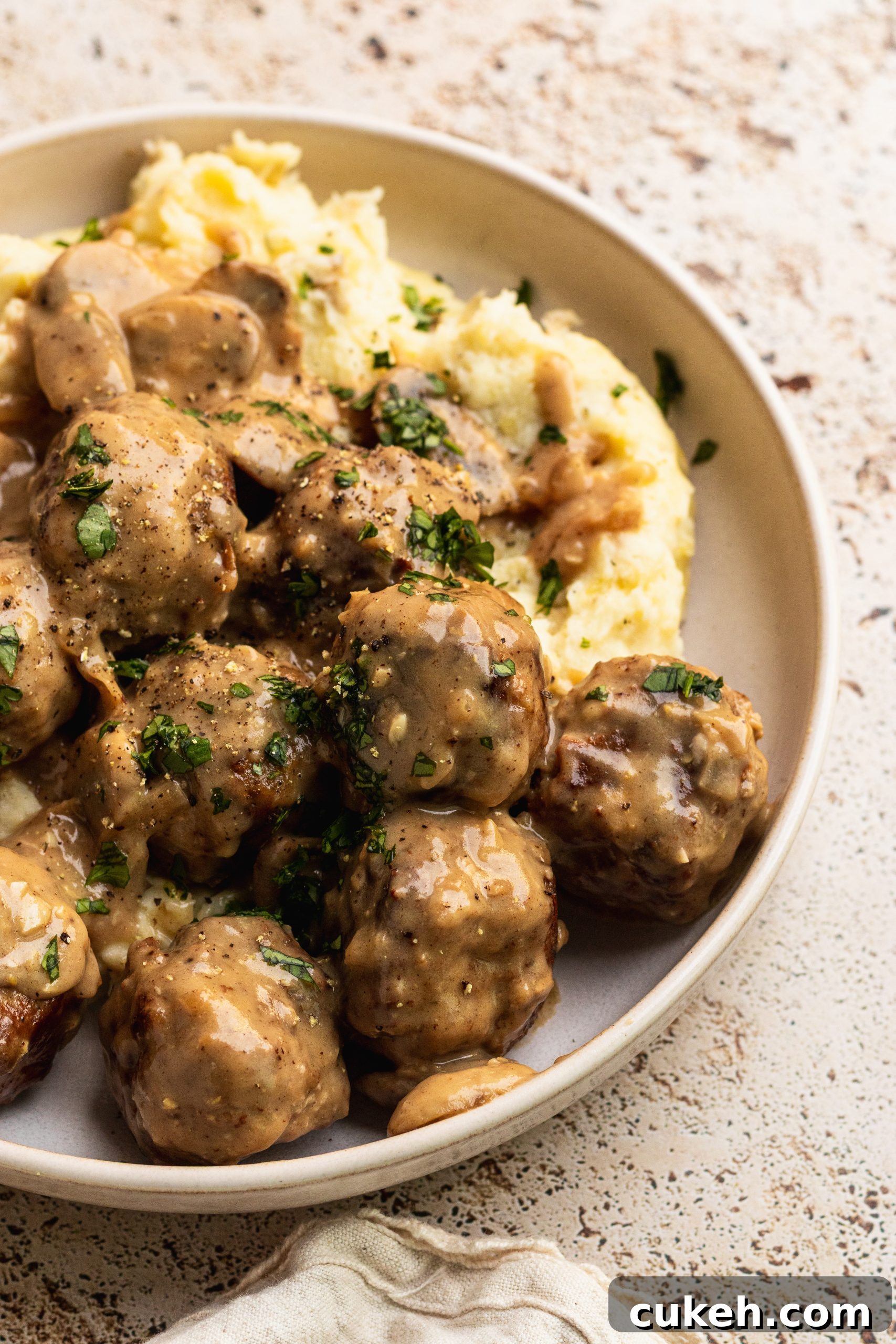 Chicken Marsala Meatballs