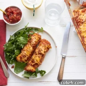 Spicy Chicken and Black Bean Enchiladas / Mia / Katie Workman / themom100.com