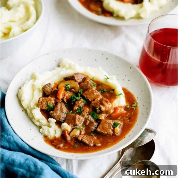 slow cooker beef bourguigon