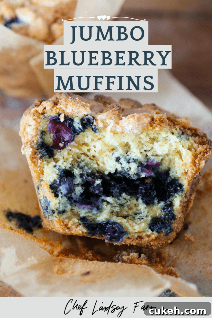 Giant Blueberry Muffins Recipe for Soft, Juicy Results 7 Jumbo Blueberry Muffins