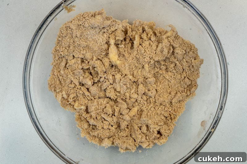 Incorporating the butter into the flour mixture