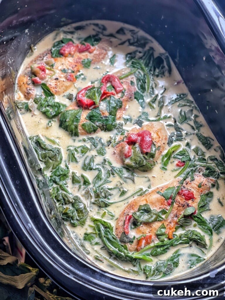 Finished Florentine Chicken
