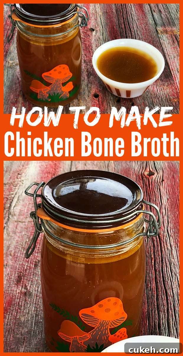 How to Make Chicken Bone Broth #lowcarb #keto #bonebroth #chicken