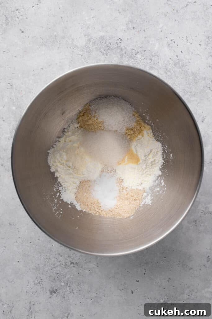 gluten free pancake dry ingredients in a bowl