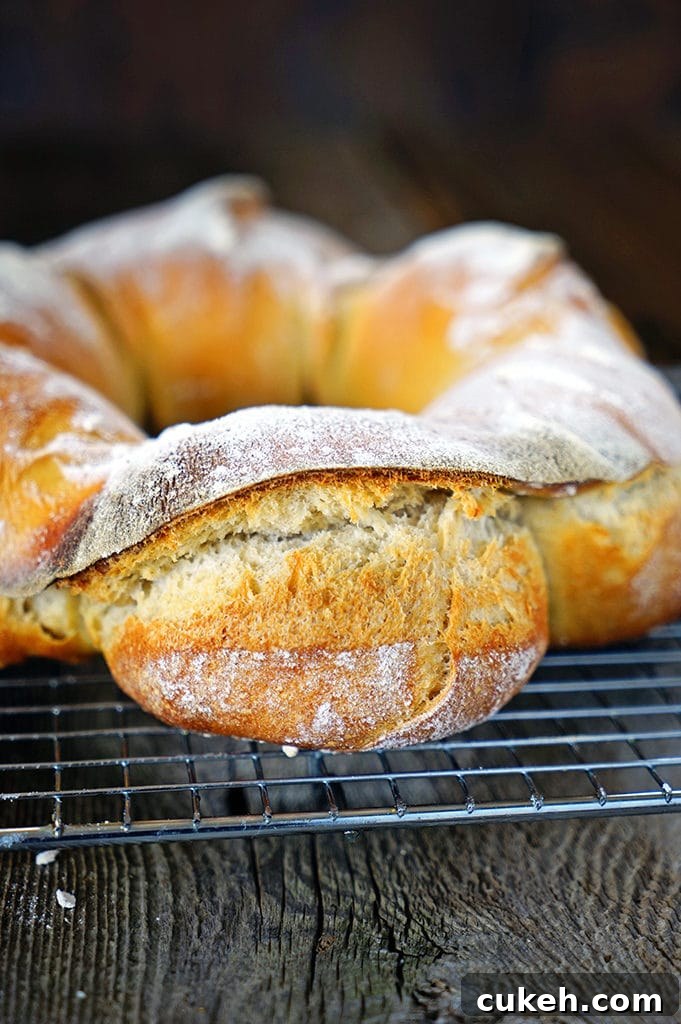 Sourdough Couronne Bread Recipe: Crispy Crust & Soft Crumb 3 Sourdough Couronne Bordelaise - Bordeaux-Style Crown Bread. www.keviniscooking.com