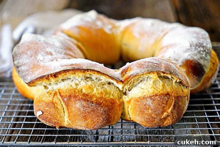 Sourdough Couronne Bread Recipe: Crispy Crust & Soft Crumb 4 Sourdough Couronne Bordelaise - Bordeaux-Style Crown Bread. www.keviniscooking.com