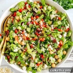 Fresh and crisp Mediterranean Chopped Salad