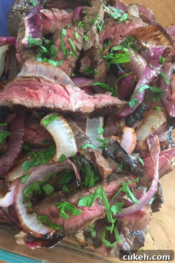 Savory Balsamic Steak Marinade for Tender, Flavorful Grilling 5 A steak marinated and grilled.