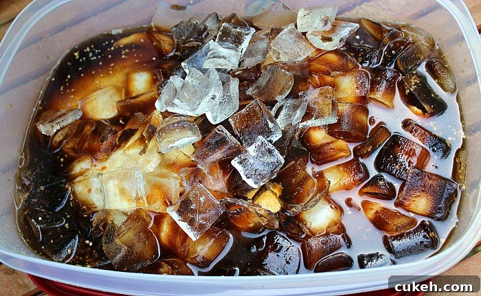 Chicken Leg Quarters In Coca Cola Brine
