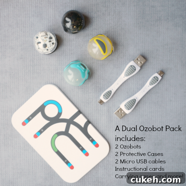 Win an Ozobot Robot: Enter the Ozobot Lucky7 Giveaway 3 Ozobot dual pack contents