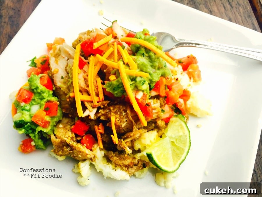 Salsa Verde Pork in the Slow Cooker