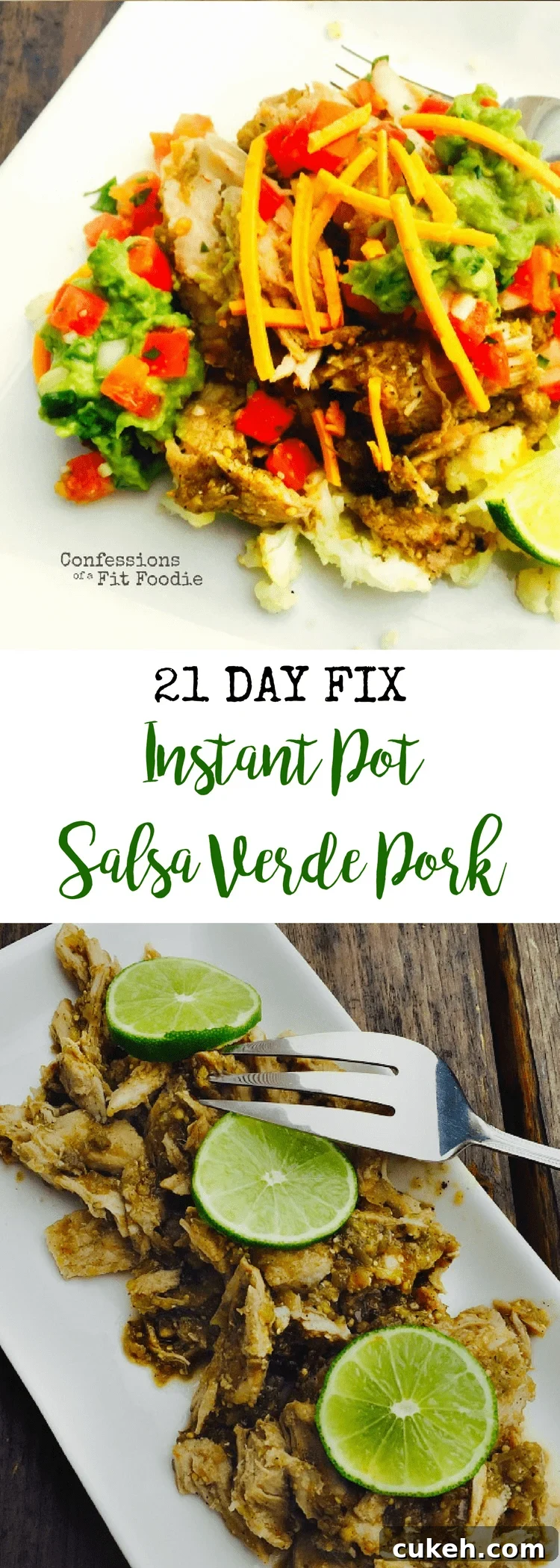 21 Day Fix Salsa Verde Pork {Slow Cooker/Instant Pot}