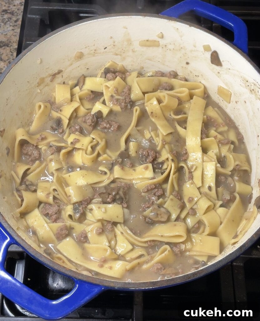 One-Pot Beef Stroganoff