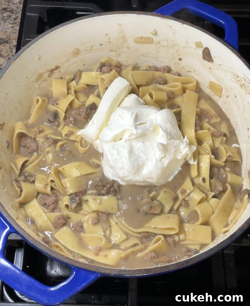 One-Pot Beef Stroganoff