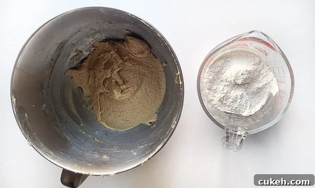 wet and dry ingredients for the coconut cookies